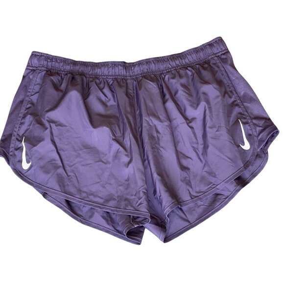 Nike Dri-Fit Running Shorts Women's XL Purple #162M - Picture 1 of 3